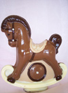 a picture of a chocolate rocking horse