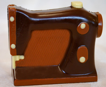 a picture of a chocolate sewing machine